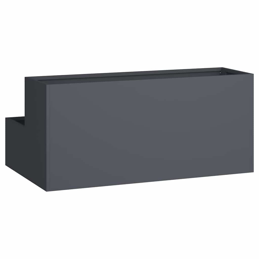 Garden Planter Anthracite 100 X 60 X 45 Cm