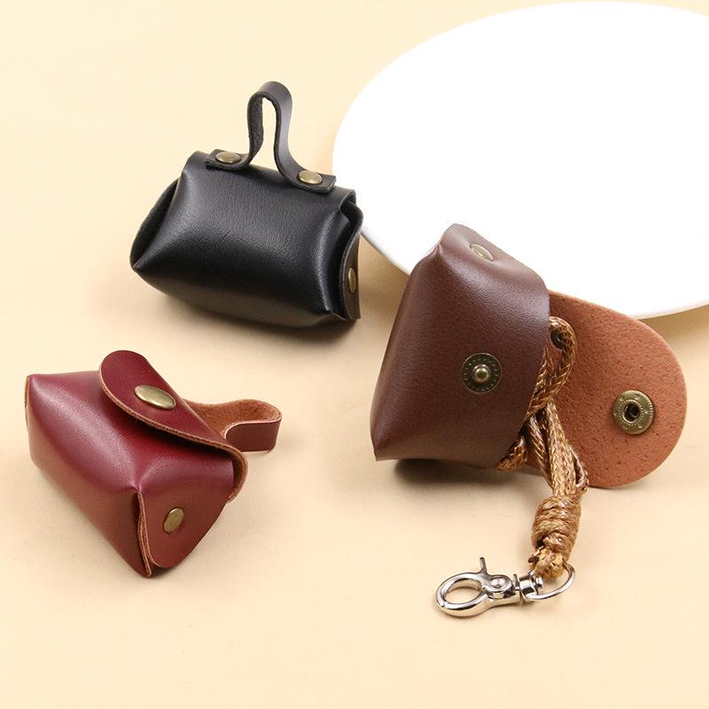 Retro Style PU Leather Necklace Coin Purse - 16 Color Choices, Trendy Accessory