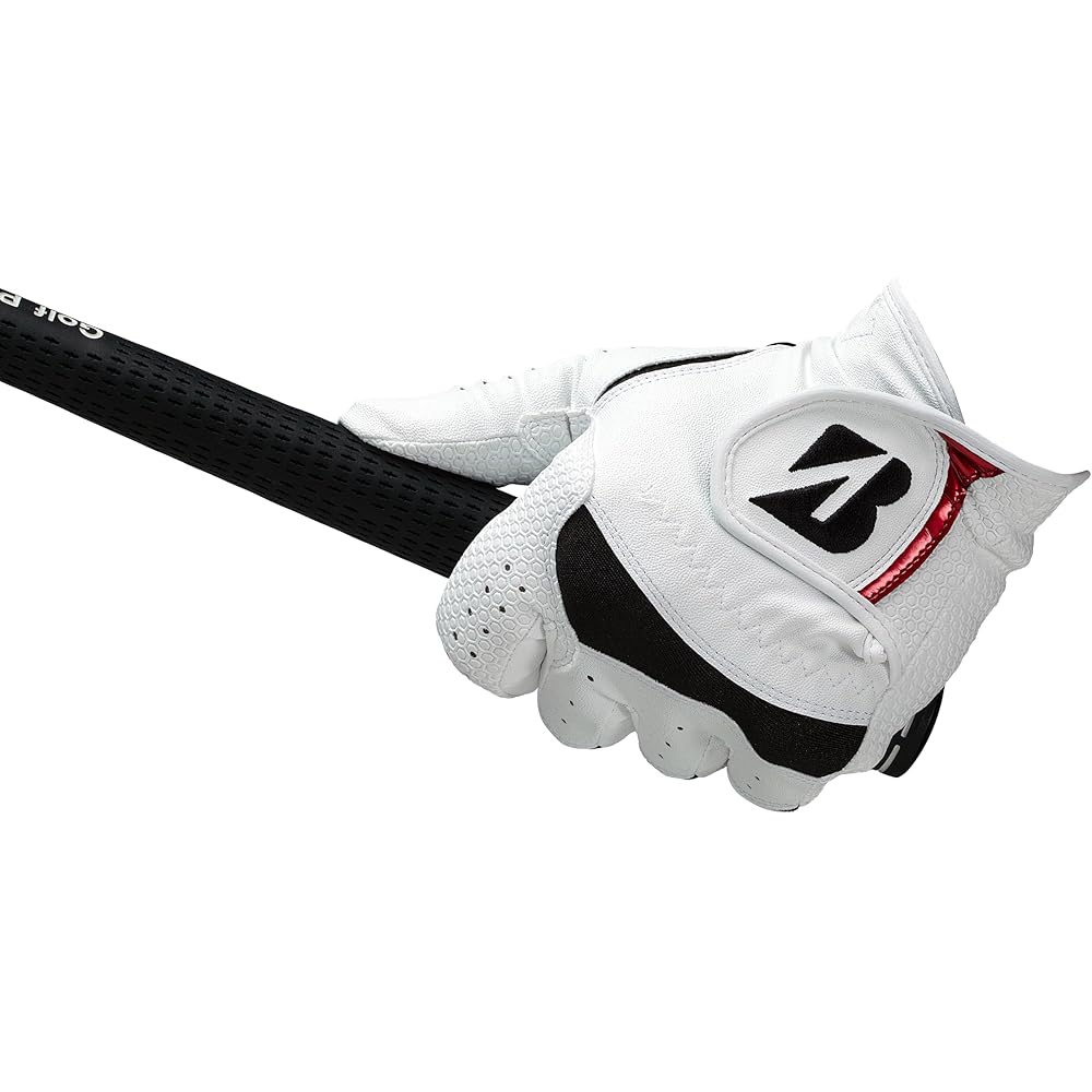 Bridgestone Golf Gloves Strong Dual White Red 24cm Men's GL2607WR24