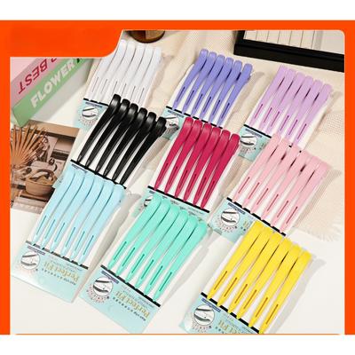 6pcs Salon Hairdressing Clips Professional Hairdresser Hairpin Alligator Hairclip Barber Shop Clips Special for Real Hair Wigs