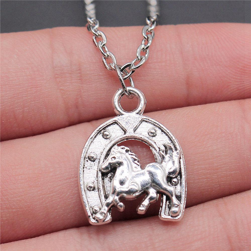 Unicorn Horse Fantasy Pendant Antique Bronze Metal Women Choker Necklace High Quality Gift