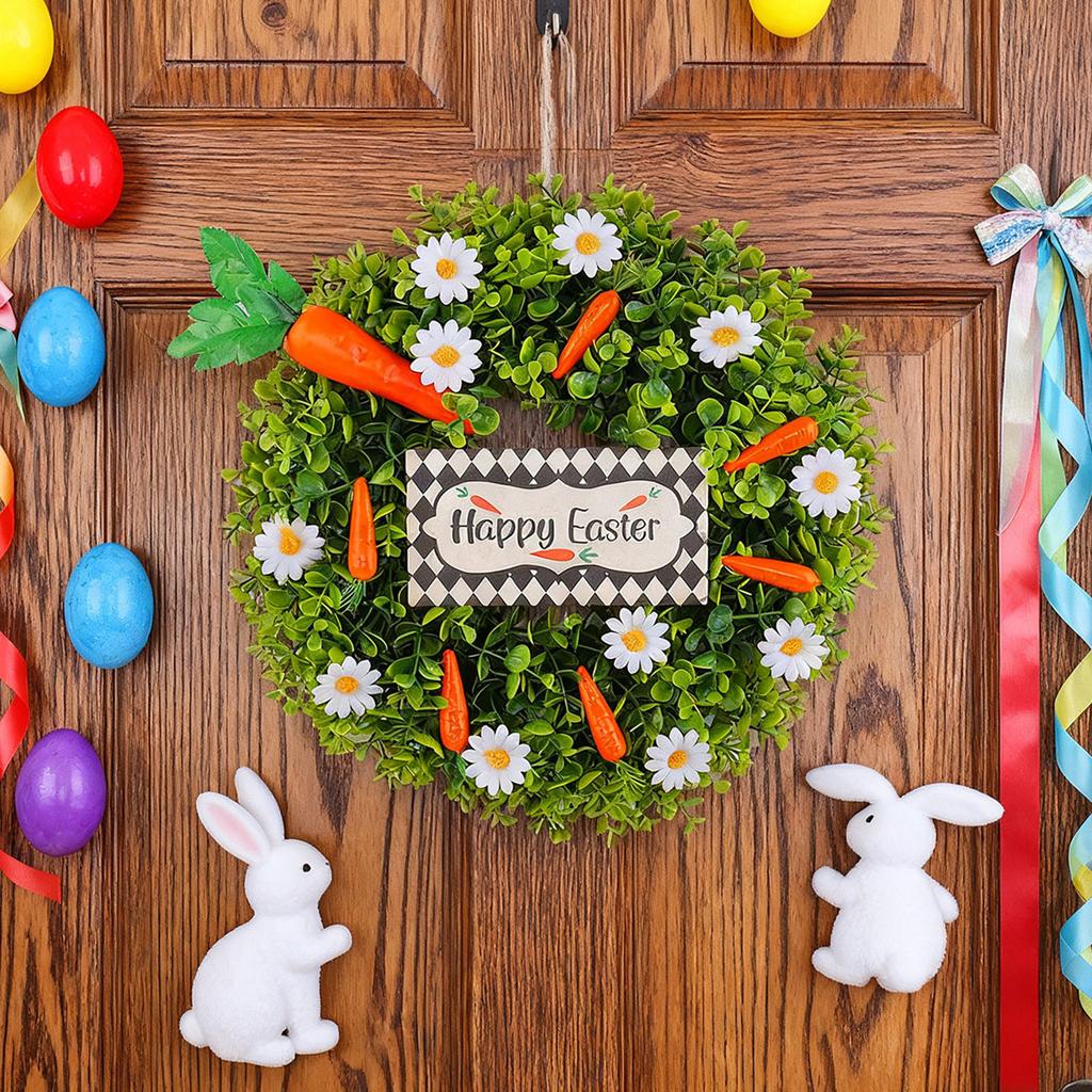 Daffodil Wreath, Festive Home Door Hanging Decoration