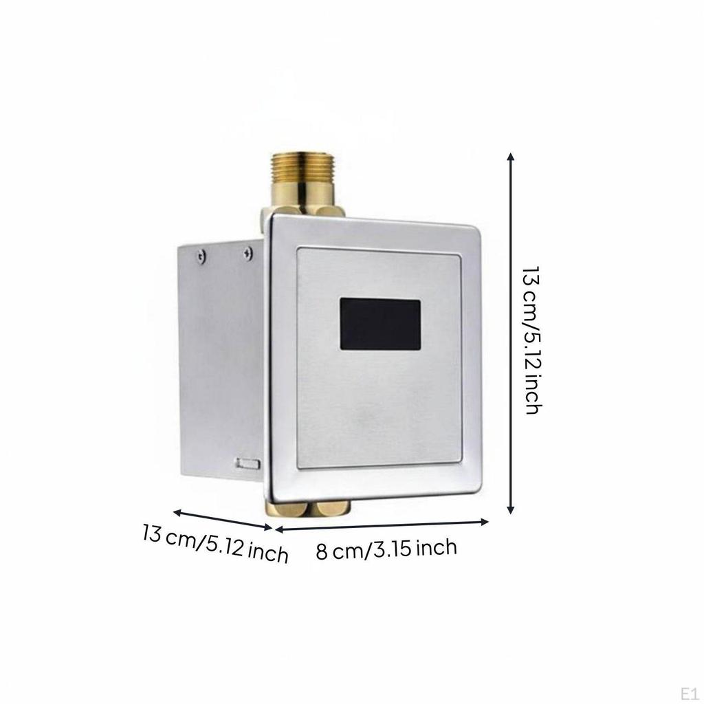 Touchless Squat Toilet Flusher WaterSaving Flush Valve for Public Restroom, Building a Conc Dc