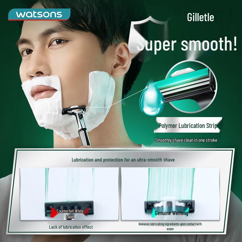 Gillette Manual Razor - 1 Handle & 9 Blades