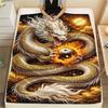 Green Dragon Clouds Blanket Camping Trip Soft And Comfortable Sheet Bedroom Machine Washable