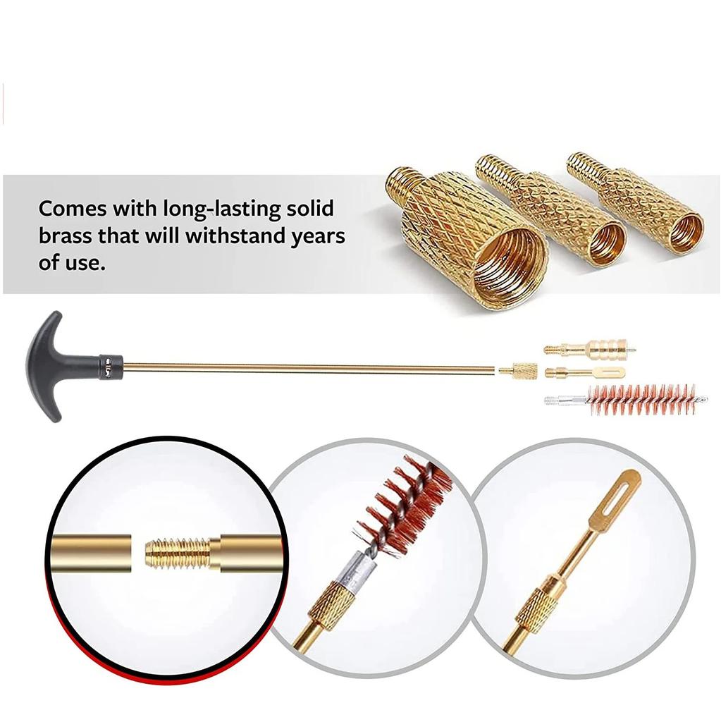 Hunting Gun Cleaning Kit Tool Box Professional Rifle Pistol Clean Brass Brushes Support AK47 9mm Rifle Cleaning Kit All Calibers