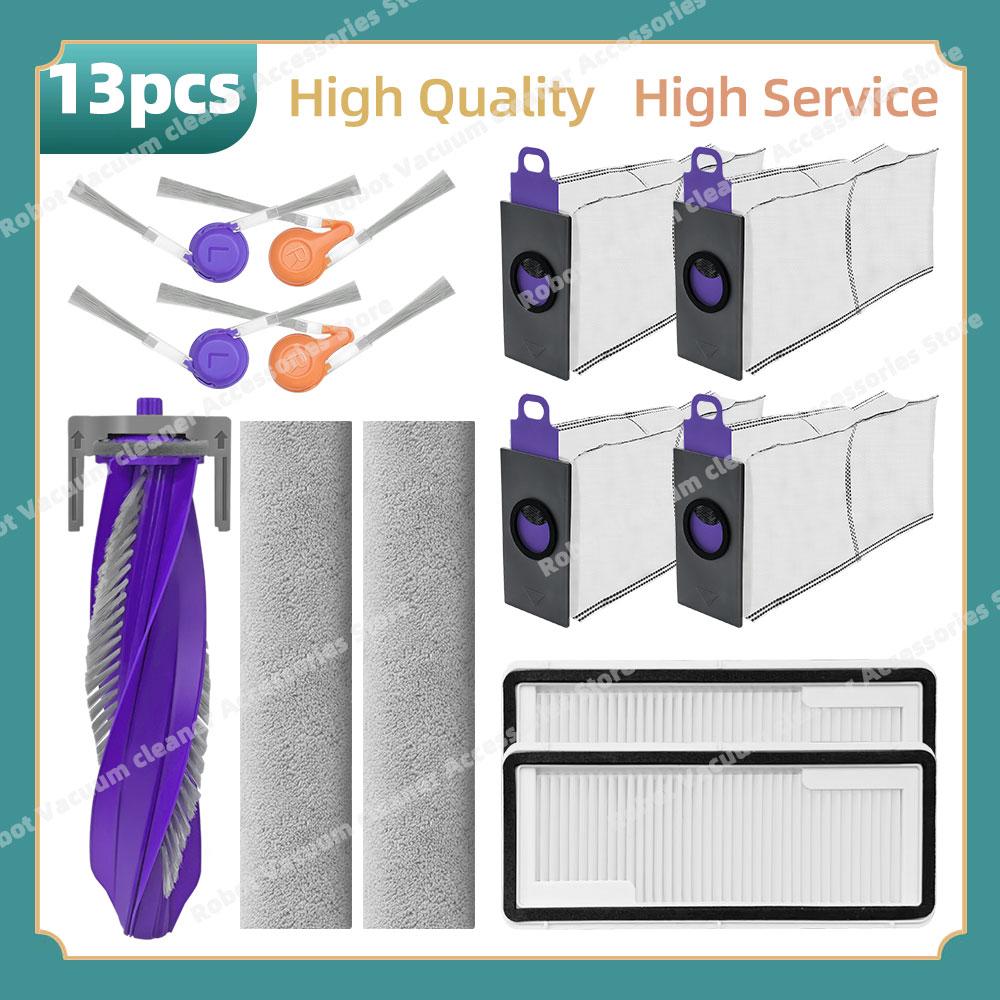 Compatible For Narwal Flow Parts Main Side Brush Hepa Filter Mop ClothPads  Dust Bag Replacement Accessories