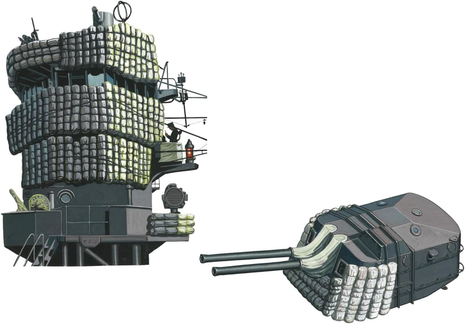 

Fine Molds Nano Dread Series Mantlet Set Plastic Model Parts WA46 1/700 (Ship)