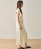 GRIDAJ Fine Wool Maxi Knit Skirt _ Ivory