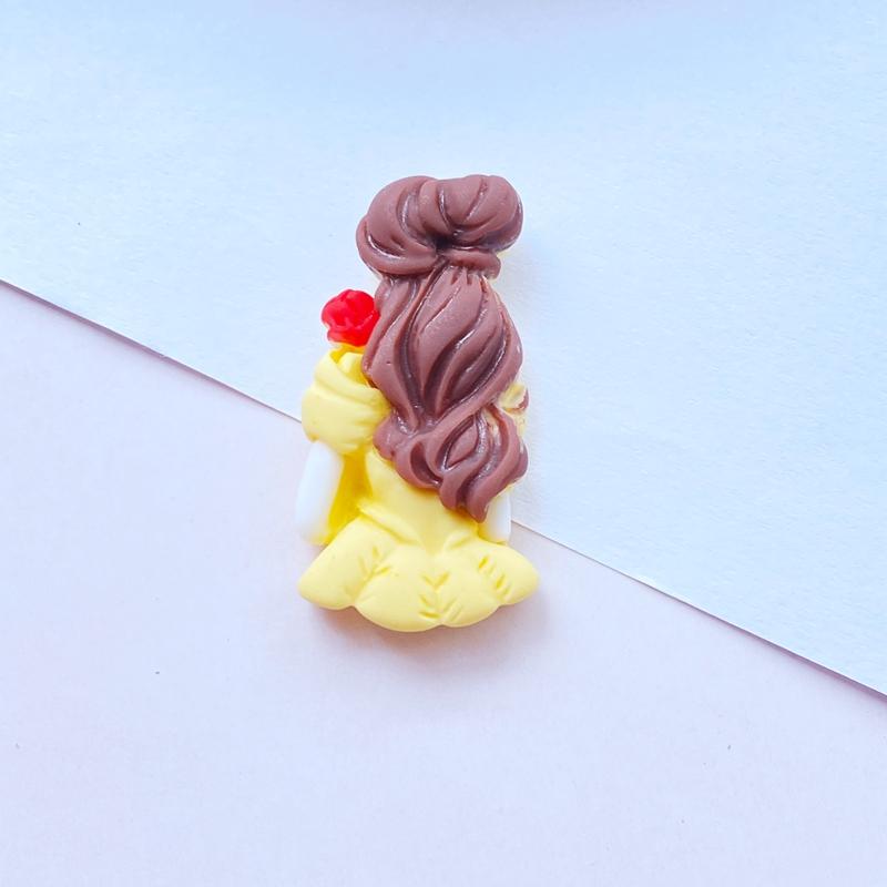 10Pcs New Resin Mini Lovely Princess Back Flat Back Cabochon Scrapbook Kawaii DIY Embellishments Accessories