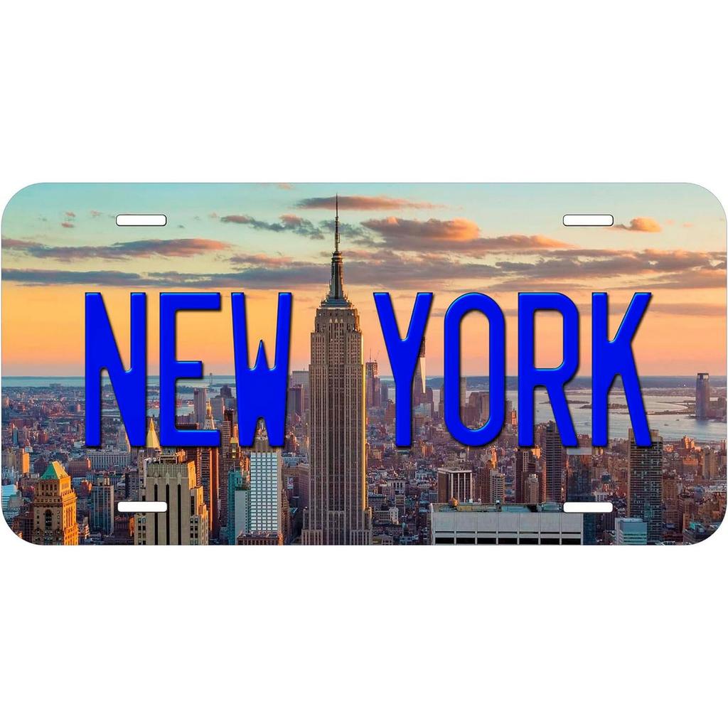 Vintage Plaque City View License Plates Paris London New York Metal Tin Signs For Garage Bar Pub Clubs Home Wall Decor 6X12 Inch