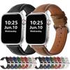 Armband für Apple Watch Band 49mm 45mm 41mm 44mm 40mm Echtes Leder Uhrenarmband Armband iwatch Serie 3 5 SE 6 7 8 Ultra