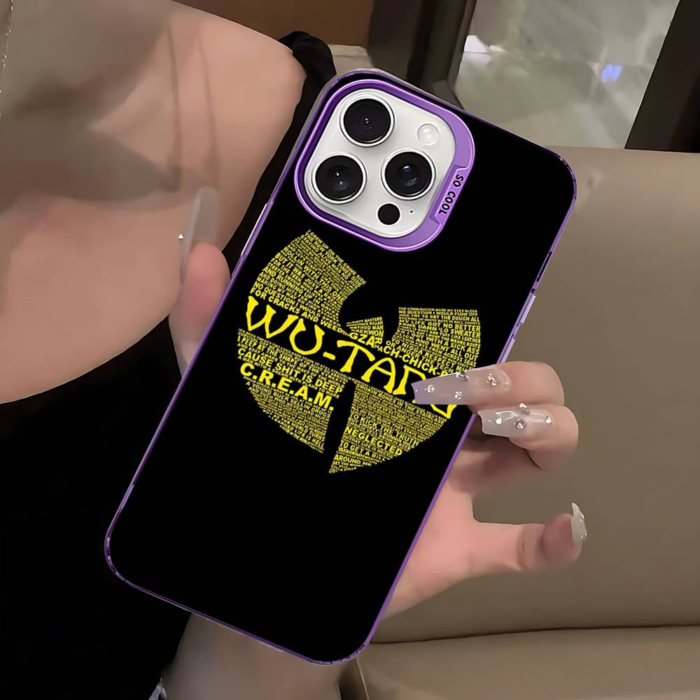 Band W-wu Klassische T-tang Handyhüllen Für IPhone 17 16 15 14 13 12 11 Plus Pro Max Pro Farbe Mattes Cover