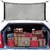The Car Trunk Storage Net with Extendable Hooks and Nylon Material Is Convenient for Organizing and Can Safely Store Items.