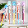 1Pc 8 In 1 Multicolor Crayons Creative Push Style DIY Replaceable Oil Pastel Colored Pencil for Kids Graffiti Painting Tools