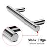 KAK 4" ~ 24'' Stainless Steel Kitchen Handles Diameter 12mm Cabinet Door Straight Handle T Bar Pulls Knobs Furniture Hardware