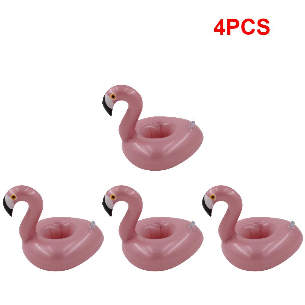 1-5 pièces Porte-gobelet Gonflable Flamant Porte-boissons Flotteur Piscine Jouet Piscine Baignade Décoration Fête Sous-verres Piscine Acce