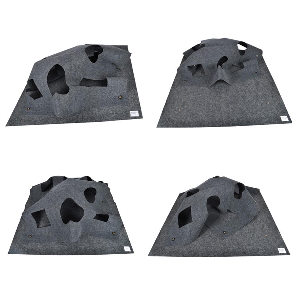 Pet Playing Mat Polyester Bite Resistant Cat Dog Breathable Activity Interactive Pad for Home