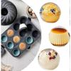 Reusable Non-Stick Muffin Molding Set for Kitchen Baking - Silicone Cupcake Liners (a-1b)