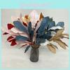 Leaves Cloth Flocking Wedding Bouquet Photography Styling Props Decor Home