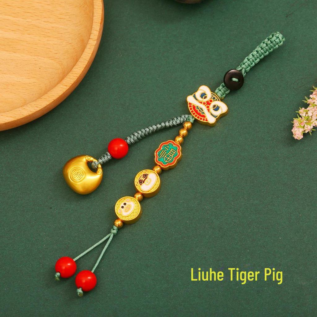 Twelve Zodiac Multi-Function Gold Keychain Pendant