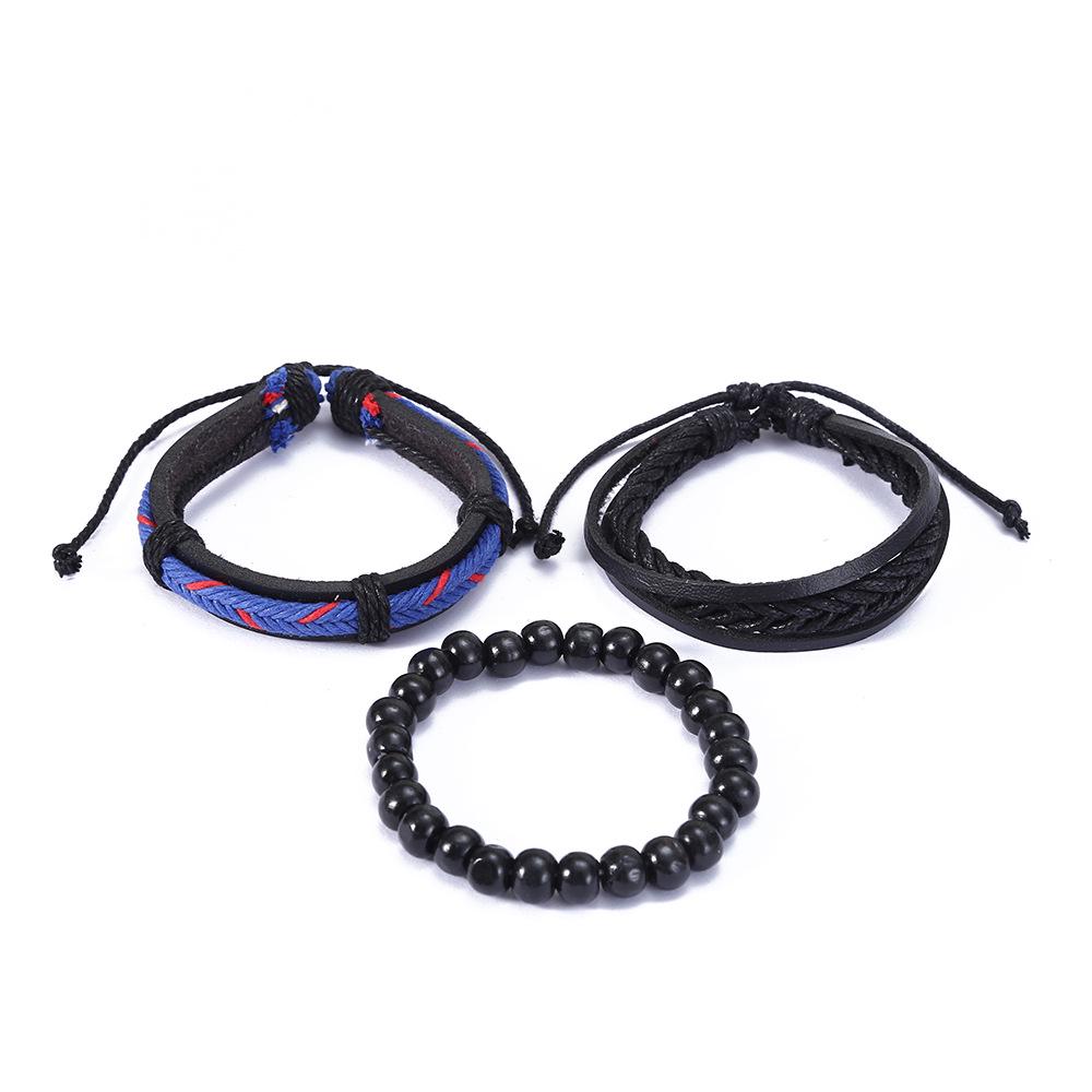 

Мужской ретро плетеный кожаный браслет - Модный аксессуар ручной работы