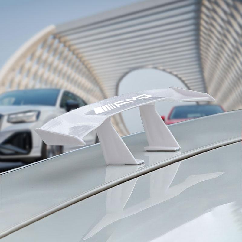 Auto Heckspoiler Mini Spoiler Flügel Kleiner Heck Emblem Aufkleber Dekoration Für Mercedes Benz AMG GLE GLS GLC CLA GLB ML W204 W206 W205 W212 W203