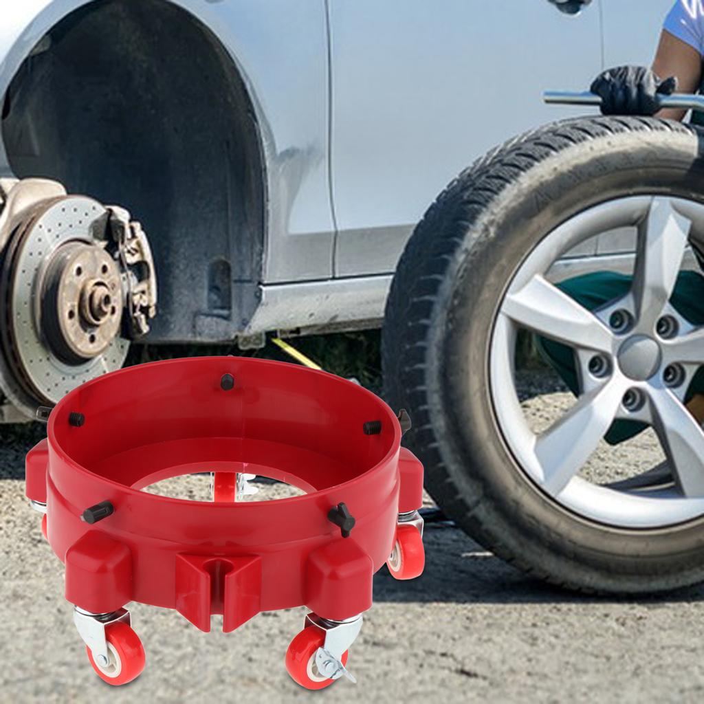 Car Wash Buckets Base Pulley Rolling Bucket Trolly Holder Bracket Detailing Tool for Car Washing Workers Rolling Swivel Casters