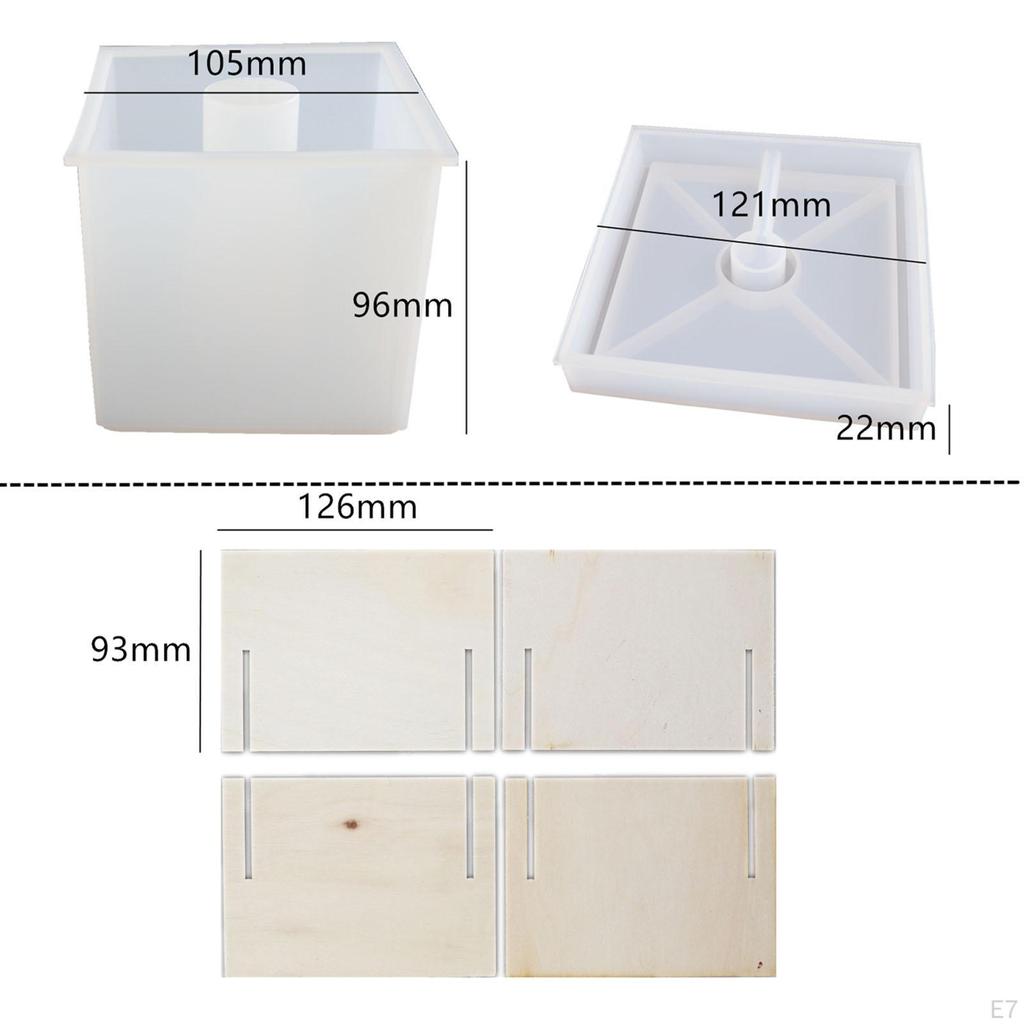 Uchwyt na światło Lampa stołowa Silikonowe formy Materiał żywiczny Sztuka Odlewanie epoksydowe na nocnym stoliku Ślub