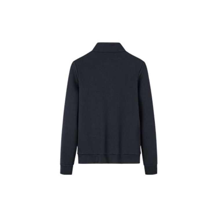 Anta Striped Chinese Character Print Zip-Up Sports Jacket Women Jackets Black 162237725-4