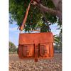 Handmade Leather Messenger Bag: Laptop Briefcase, Crossbody Satchel