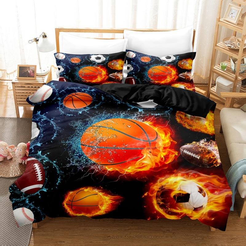 3D Digital Printing Kit Home Textile Quilt Cover Bed Sheet Bedding Three-Piece Set