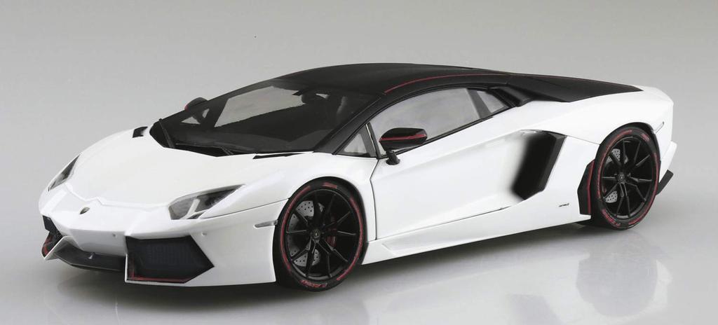 Aoshima Bunka Kyozaisha The Supercar Series 2014 Lamborghini Aventador Pirelli Edition Plastic Model 1/24 No.12