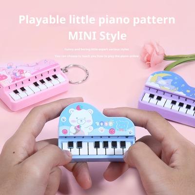 Dzieci Mini Elektroniczne Pianino Zabawka Muzyka Interaktywna Przenośna Torba Dekoracja Wisząca