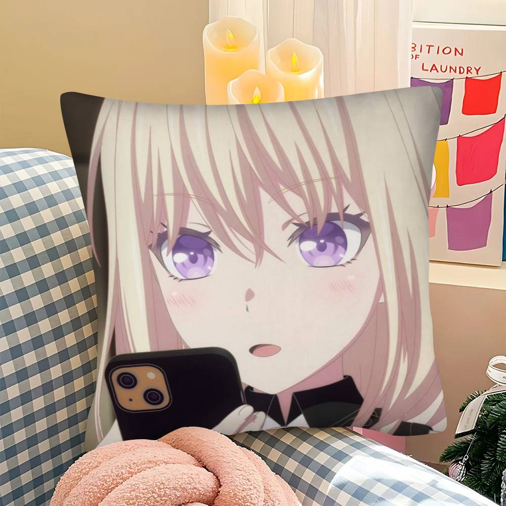 1Pc B-Bang Dream Ave Mujica Cartoon Pillow Case Fashion Square Pillowcase Bedroom Sofa Room Ins Decoration Leisure