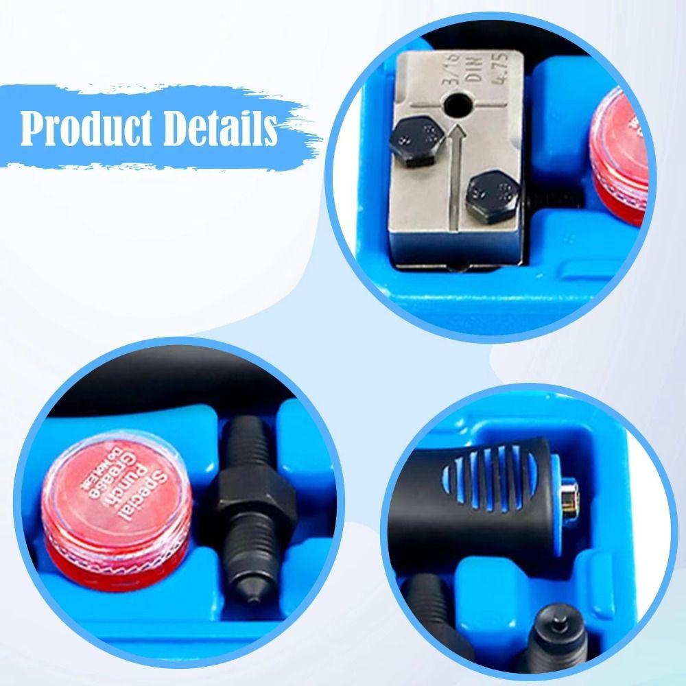 Alloy Construction Brake Line Flaring Tool Mushroom Head Heavy Duty Double Flaring Kit 3/16 Inch Double Flare