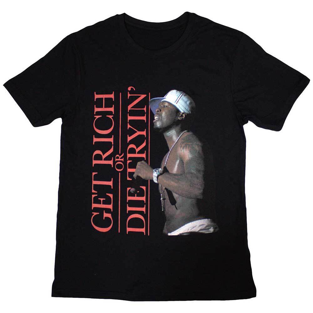 

50 Cent Get Rich T-Shirt Black New M