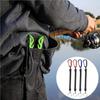 4 Pieces Fishing Lanyards Spring Ropes Anti-Lost Spiral Key Ring Climbing
