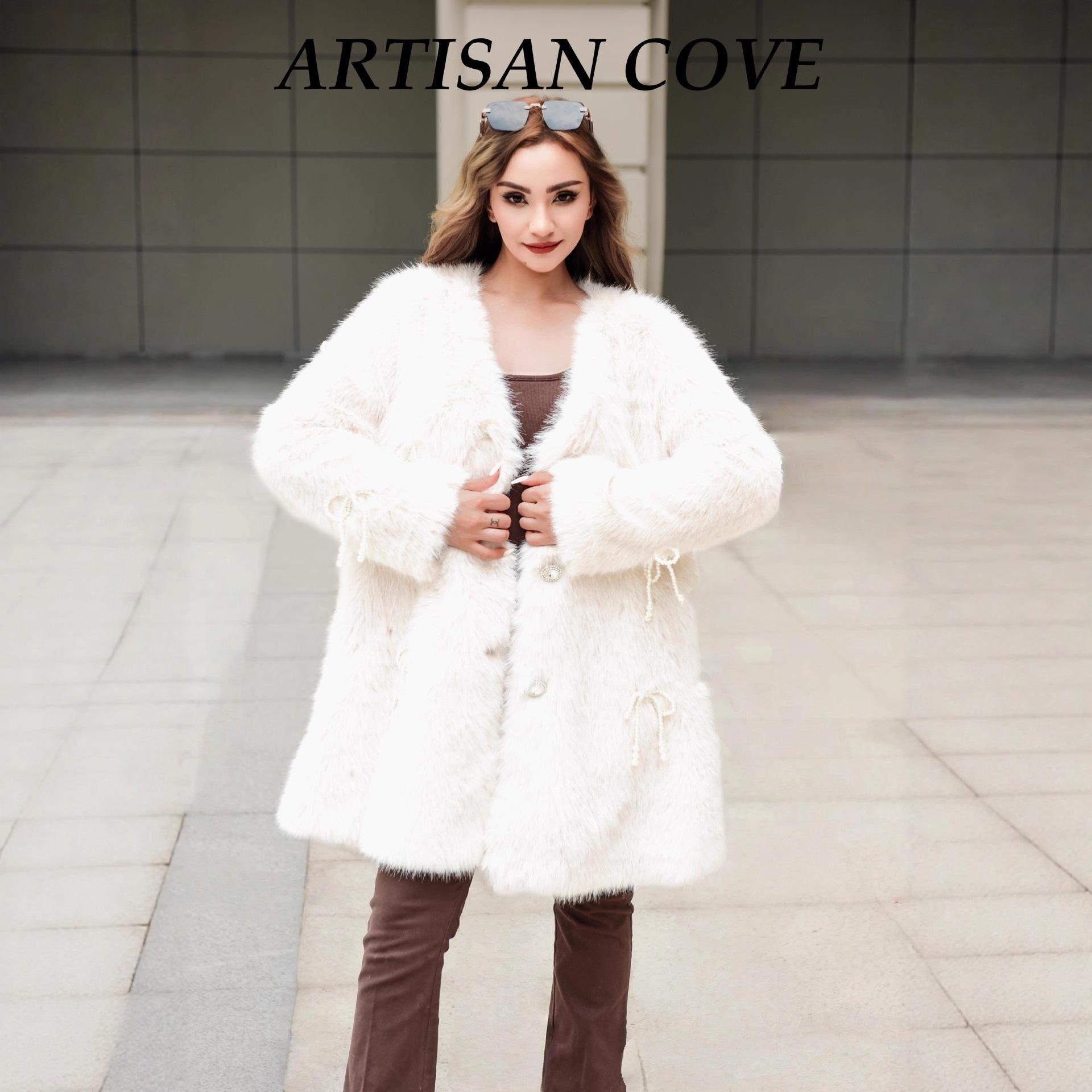 

2025 New Fox Fur Imitation Fur Coat Winter New Plush Top one size fits all