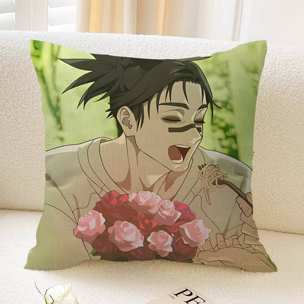 Choso Jujutsu Kaisen Anime Maple Design Cushion Cover Happy Autumn Harvest decor Holiday Decorati Pillow Cover