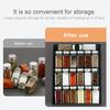 2PCS Kitchen Shelf Organizer with Stepped Layered Design PP Spice Organization Rack for Cabinet Storage And Pantry