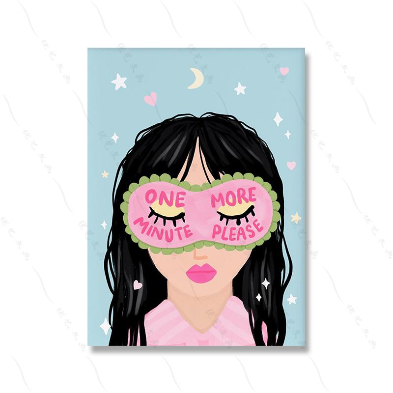 Girl Power Poster Print Pink Bedroom Home Wall Decor Inspirational Art Motivational Quote Canvas Painting Mom I Am a Rich Man