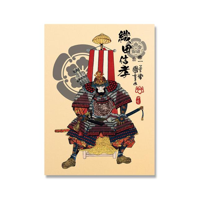 

Ретро японский знаменитый генерал самурай постер и принты винтажная настенная живопись картина холст картина бар кафе гостиная домашний декор 30x40cm No Framed