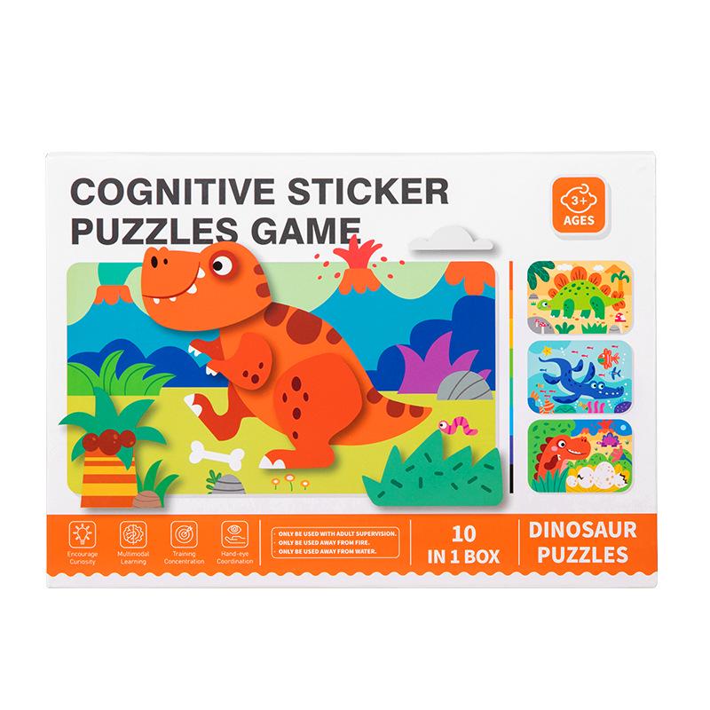 Children's DIY 3D Sticker Art Puzzle Blocks for Ages 3-6: Educational Craft Toys
