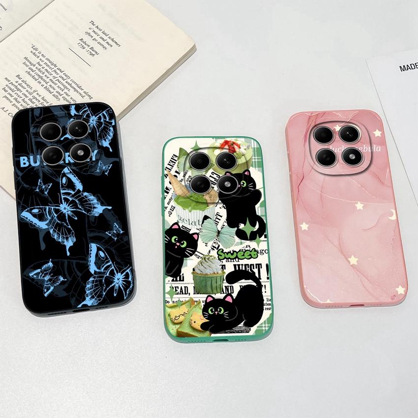 For Redmi Note 15 Pro 4G 5G 15 Pro+ 15 Pro Plus Phone Case Retro Butterfly Cover For Xiaomi Redmi Note15 Soft Smooth Liquid Silicone Lightweight Shell