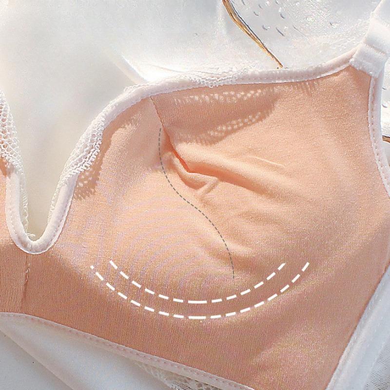 Lencería Recogida Sin Anillo De Acero Látex Antiflacidez Recoger Vice Pecho Pure Desire Wind Sujetador Ajustable