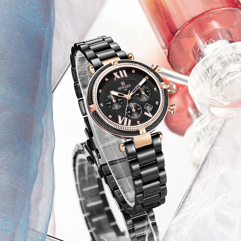 REWARD Orologi da donna femminile impermeabile sport al quarzo orologio  full steel acquista in modo economico — spedizione gratuita, recensioni  reali con foto — Joom