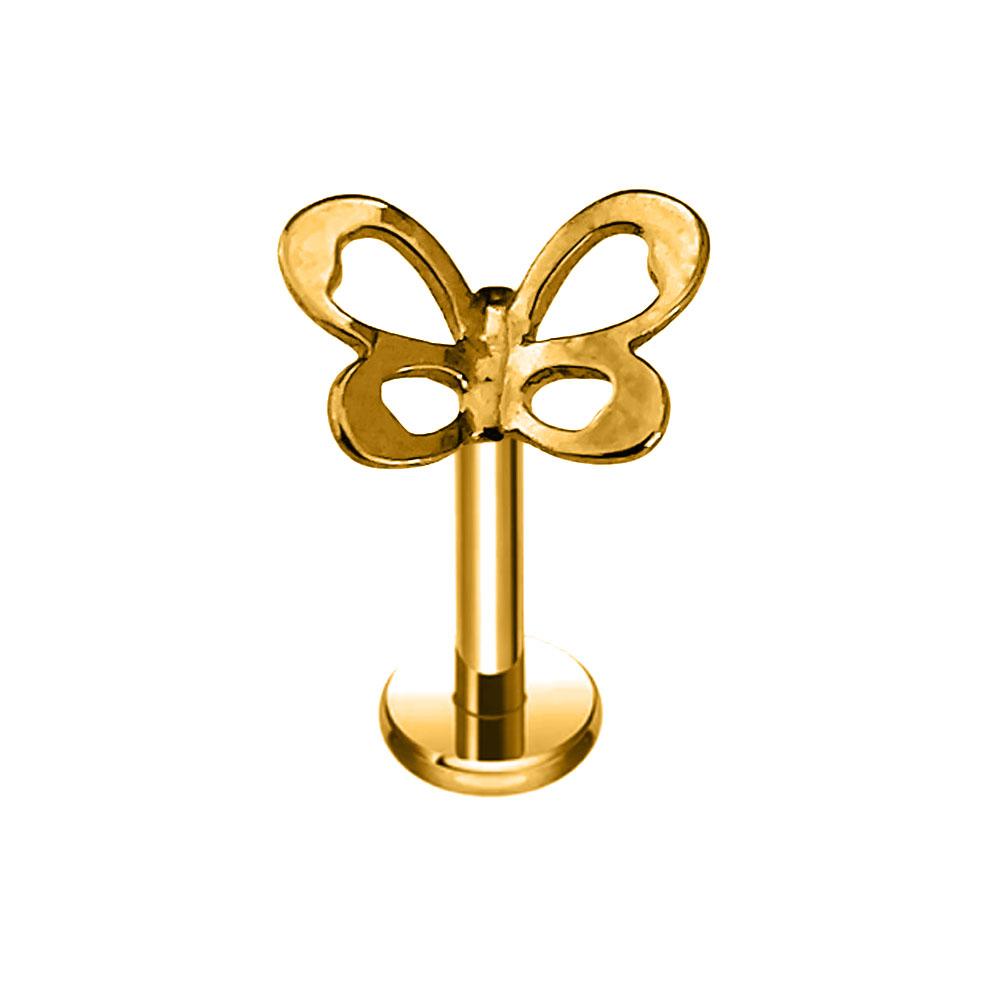 ASTM F136 G23 Titanium 16G Snake Bee Drop Butterfly Internal Thread Labret Piercing Scorpion Flower Cross Daith Conch Earring