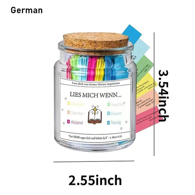 Bible Verses in Glass Jar Bible Verse Jar Spanish English Christian Scripture Prayer Hope Jar For Spiritual Growth Pious Prayer