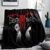 1PC Death Note Print Flannel Blanket, High Quality All Seasons, Home Decor, Warmth and Comfort, Perfect for Christmas Gifts
